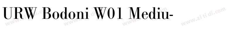 URW Bodoni W01 Mediu字体转换